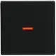 Busch-Jaeger 1789-885 schakelwip controlevenster rood Future Linear zwart mat