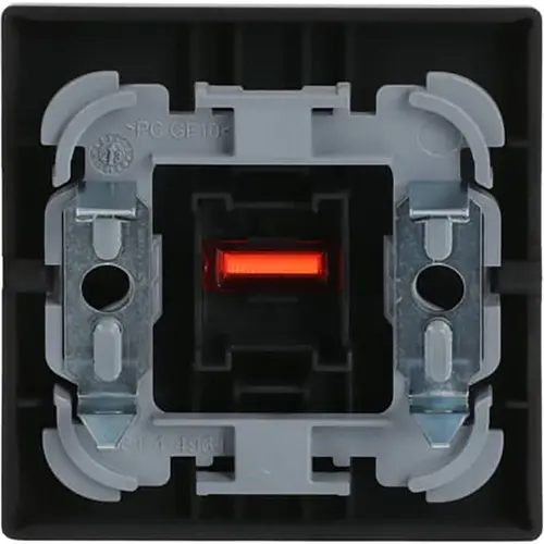 Busch-Jaeger 1789-885 schakelwip controlevenster rood Future Linear zwart mat