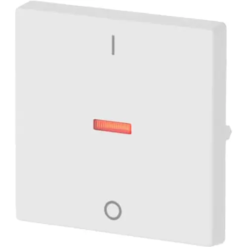 Busch-Jaeger 1788-884 schakelwip met rood controlevenster en opdruk 0–1 Future Linear studiowit mat
