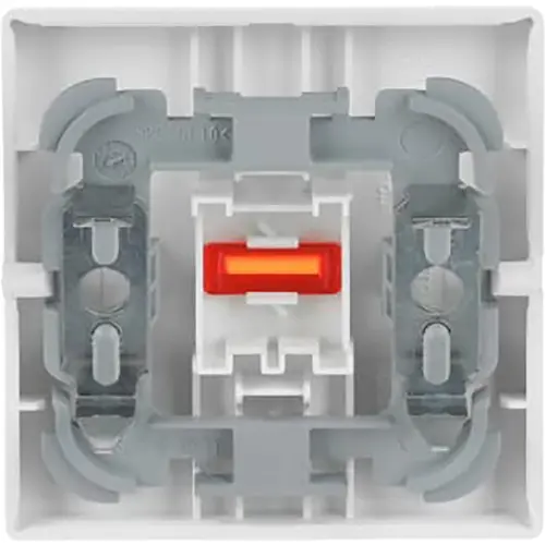 Busch-Jaeger 1788-884 schakelwip met rood controlevenster en opdruk 0–1 Future Linear studiowit mat