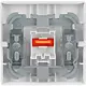 Busch-Jaeger 1788-884 schakelwip met rood controlevenster en opdruk 0–1 Future Linear studiowit mat