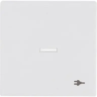 Busch-Jaeger 1789 ST-884 schakelwip met controlevenster en symbool stekker Future Linear studiowit mat