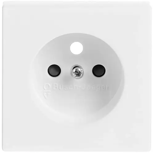 Busch-Jaeger 2399 UCKS-884 centraalplaat voor wandcontactdoos met penaarde Future Linear studiowit mat