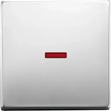 Busch-Jaeger 1789-866 schakelwip controlevenster rood Pure Stainless Steel
