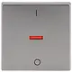 Busch-Jaeger 1788-866 schakelwip met rood controlevenster en opdruk 0–1 Pure Stainless Steel