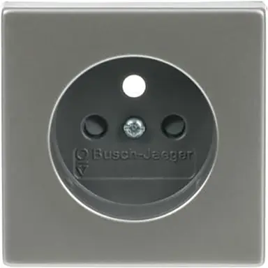 Busch-Jaeger 2399 UCKS-866 centraalplaat voor wandcontactdoos met penaarde Pure Stainless Steel