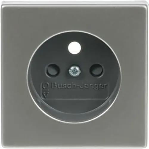 Busch-Jaeger 2399 UCKS-866 centraalplaat voor wandcontactdoos met penaarde Pure Stainless Steel