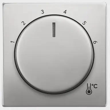 Busch-Jaeger 1794 R-866 draaiknop voor kamerthermostaat 1094/1097U Pure Stainless Steel
