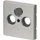 Busch-Jaeger 1743-866 centraalplaat antenne / COAX wandcontactdoos Pure Stainless Steel