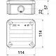OBO 2010007 gietharspakket T60 kabeldoos 114 x 114 x 57 mm incl. giethars