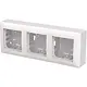 Busch-Jaeger 1713 F-914 vlakke opbouwbak 3-voudig inclusief afdekraam Balance SI wit glans