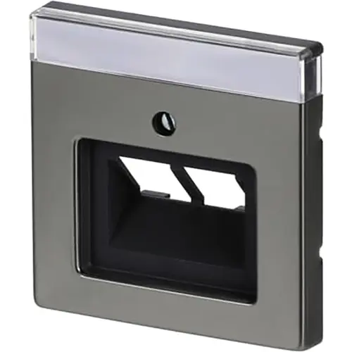 Busch-Jaeger 1803-02-866 centraalplaat RJ45 wandcontactdoos 2-voudig Pure Stainless Steel