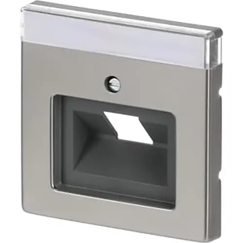 Busch-Jaeger 1803-866 centraalplaat RJ45 wandcontactdoos 1-voudig Pure Stainless Steel