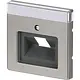Busch-Jaeger 1803-866 centraalplaat RJ45 wandcontactdoos 1-voudig Pure Stainless Steel