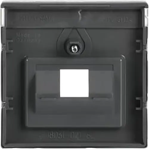 Busch-Jaeger 1803-866 centraalplaat RJ45 wandcontactdoos 1-voudig Pure Stainless Steel