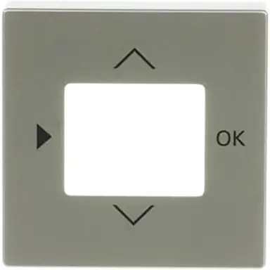 Busch-Jaeger 6435-866 centraalplaat timer/CO2/thermostaat Pure Stainless Steel