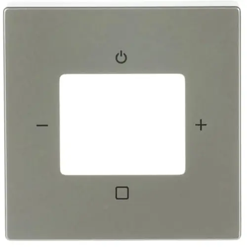 Busch-Jaeger 8252-866-101 centraalplaat tbv digitale radio Pure Stainless Steel