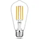 Yphix 50510451 LED-filamentlamp E27 Edison ST64 8W 806lm 54mA 101lm/W 64x142mm dimbaar helder