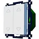 EcoDim ECO-DIM.19 duo-tastdimmer LED 2x 0-200W incl. witte en zwarte knop RCL