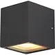 SLV 232535 wandarmatuur 2xGX53 fitting outdoor IP44 SITRA CUBE antraciet