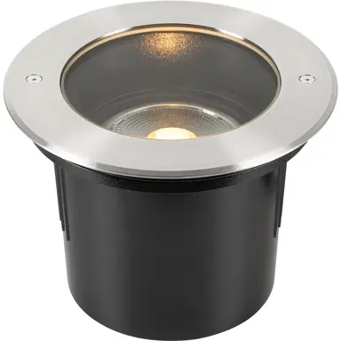 SLV 229230 vloerinbouwarmatuur outdoor QPAR111 rond 21,5 cm RVS-316 IP67 GU10 max.75W