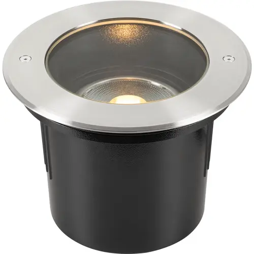 SLV 229230 vloerinbouwarmatuur outdoor QPAR111 rond 21,5 cm RVS-316 IP67 GU10 max.75W
