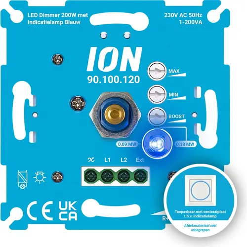 ION 90.100.120 led dimmer 200 w +lamp