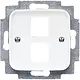 Busch-Jaeger 2561-02-214 centraalplaat + draagring 2x modular jack Reflex SI