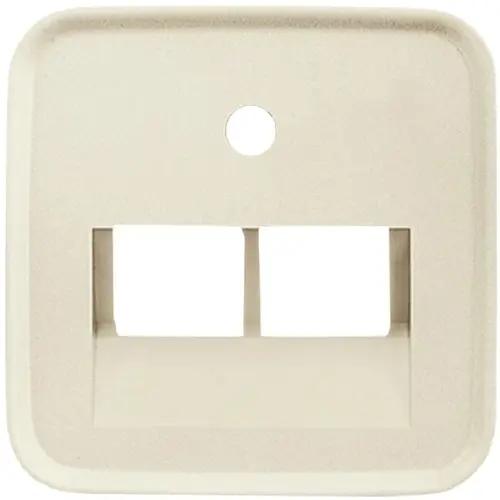 Busch-Jaeger 1803-02-212 centraalplaat RJ45 wandcontactdoos 2-voudig Standaard SI