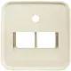 Busch-Jaeger 1803-02-212 centraalplaat RJ45 wandcontactdoos 2-voudig Standaard SI