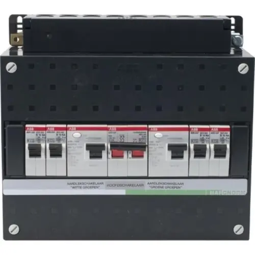 ABB Haf HAD3232-22+H42/R geassembleerde 1-fase groepenkast met 4 groepen achter 2 aardlekschakelaars 40A 30mA