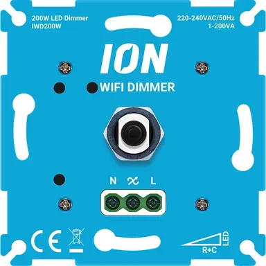 ION 90.500.010 universele LED-wifidimmer 0,3-200 watt RC met boostfunctie