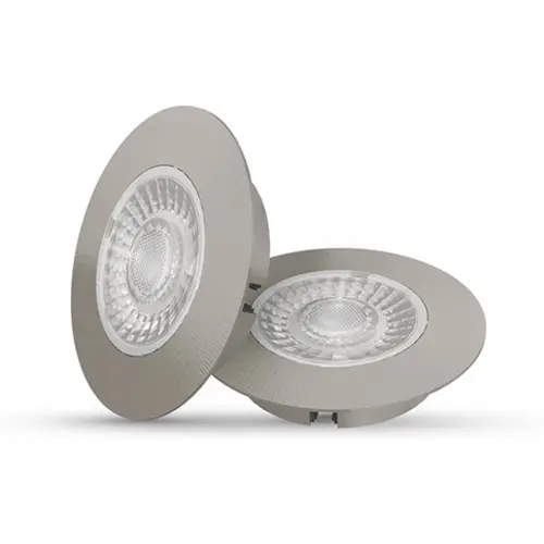 Interlight IL-CBSET27M led spot set 2x Cabiled geborsteld chroom 4W + driver 2700K IP44