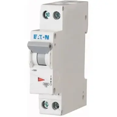 Eaton 1817 013 installatieautomaat 1P+N 6A B-karakteristiek 6kA OP=OP