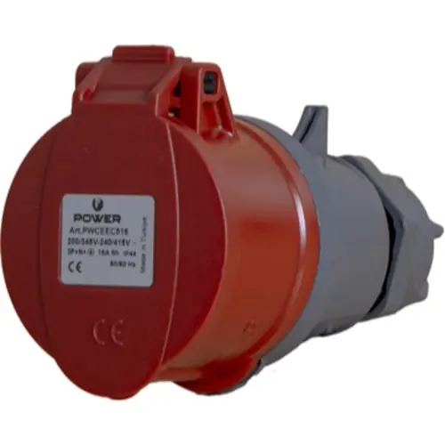 Power PWCEEC516 CEE-koppelcontactstop 5-polig 16A IP44 rood