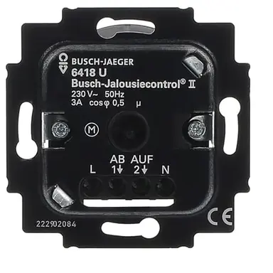 Busch-Jaeger 6418 U jaloeziebesturing zonder ingang nevenpost