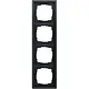 Gira 0214173 afdekraam 4-voudig F100 antraciet mat