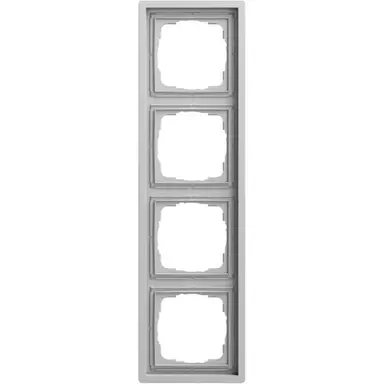 Gira 0214176 afdekraam 4-voudig F100 grijs mat