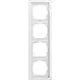 Gira 0214705 afdekraam 4-voudig F200 vlak wit glans