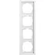 Gira 021472 afdekraam 4-voudig F200 wit mat