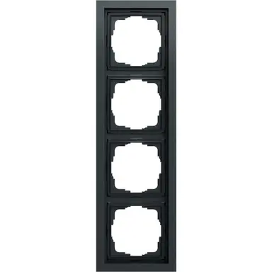 Gira 021473 afdekraam 4-voudig F200 antraciet mat
