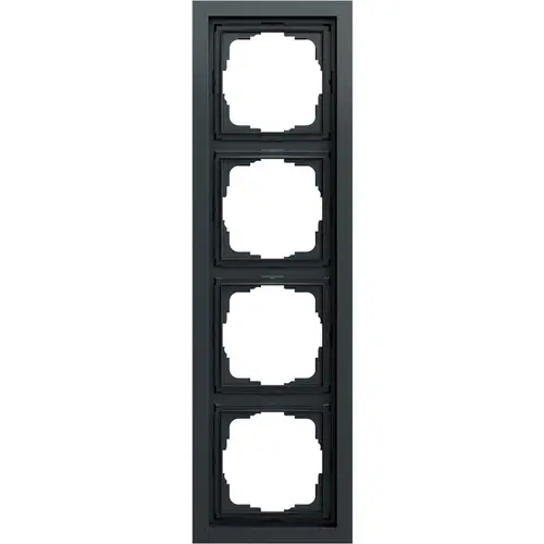 Gira 021473 afdekraam 4-voudig F200 antraciet mat