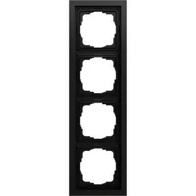 Gira 021474 afdekraam 4-voudig F200 zwart mat