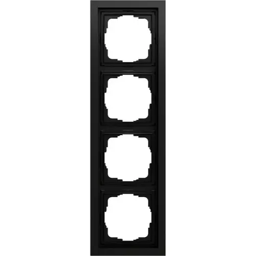 Gira 021474 afdekraam 4-voudig F200 zwart mat