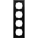Gira 0214745 afdekraam 4-voudig F200 vlak zwart mat