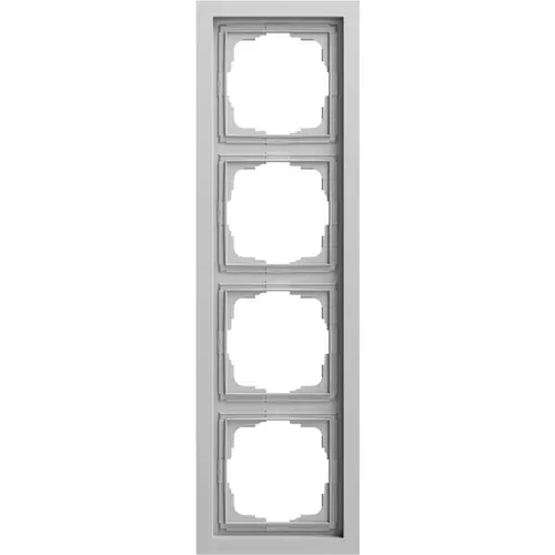 Gira 021476 afdekraam 4-voudig F200 grijs mat