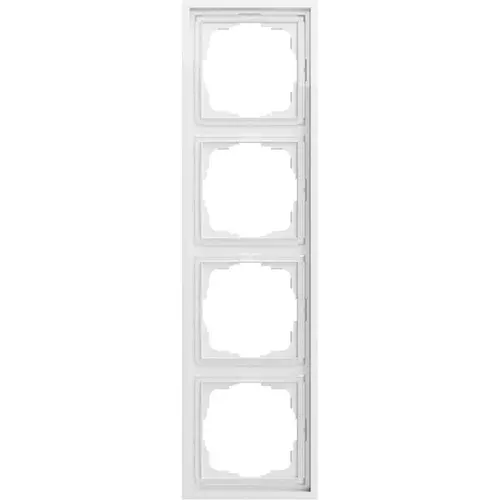 Gira 021480 afdekraam 4-voudig F300 wit glans