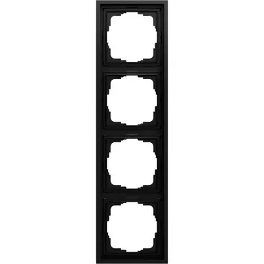 Gira 021484 afdekraam 4-voudig F300 zwart mat