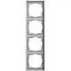 Gira 021486 afdekraam 4-voudig F300 grijs mat