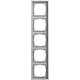 Gira 0215176 afdekraam 5-voudig F100 grijs mat